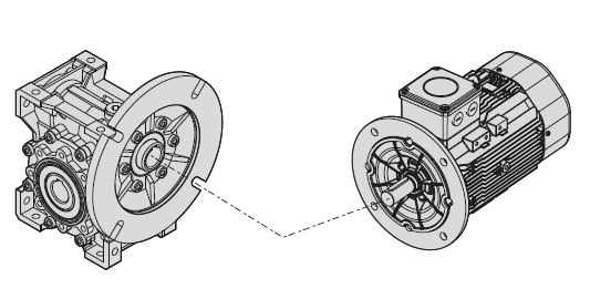Редуктор PMRV и электродвигатель